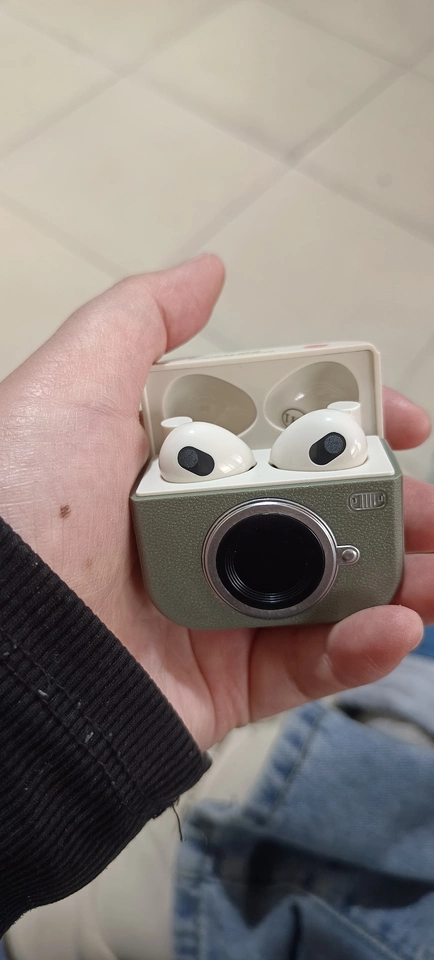 레트로 감성 카메라 블루투스 이어폰 무선 Hi-Fi 터치 이어버드 photo review