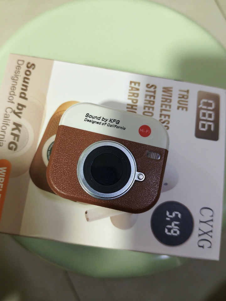 레트로 감성 카메라 블루투스 이어폰 무선 Hi-Fi 터치 이어버드 photo review