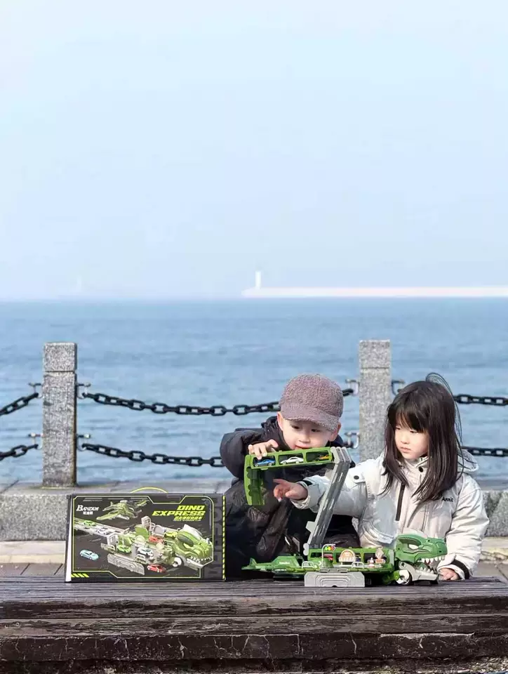 공룡 6 in1 자동차 운반차 장난감 미니카 세트 변신 트럭 150CM 초장거리 트랙 비행기+자동차 포함 어린이날 선물 photo review