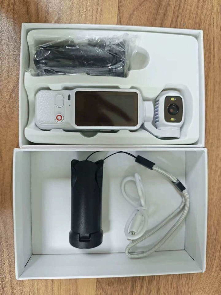 4K 고화질 액션캠 브이로그 카메라 180도 회전 렌즈 손떨림 보정 휴대용 캠코더 + 64G 메모리 확장 가능 photo review