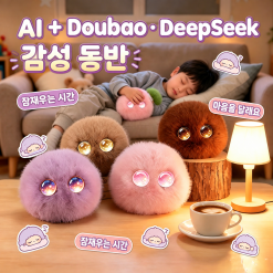 AI 대화 인형 음성대화 WiFi 연결 터치 반응 스마트 미니 인형 귀여운 인형 키링 가방 장식 힐링 장난감